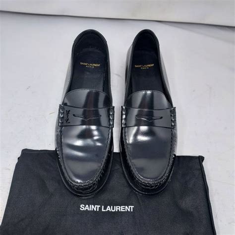 ysl monogram shoes|ysl monogram penny loafer.